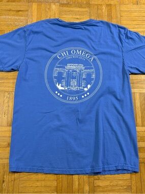 Comfort Colors Chi Omega Arkansas State University Pocket Shirt